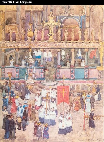 Maurice Prendergast Easter Procession St. Mark's